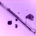 Как стереть ручку с бумаги